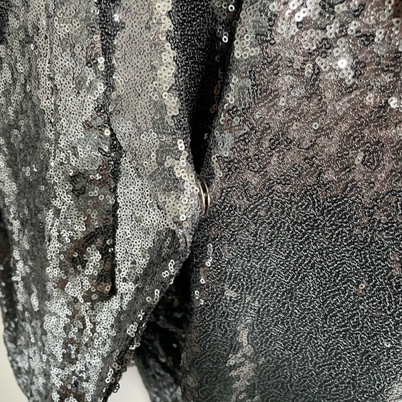 Sequin tie waist jacket and wide leg pants - Picture 5 of 6